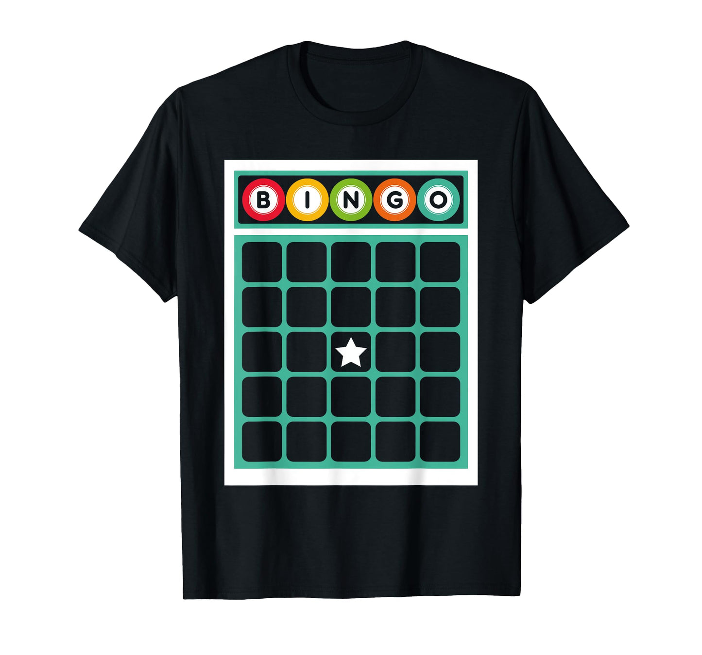Bingo Card Bingo Costume Funny Bingo Player Halloween Outfit T-Shirt