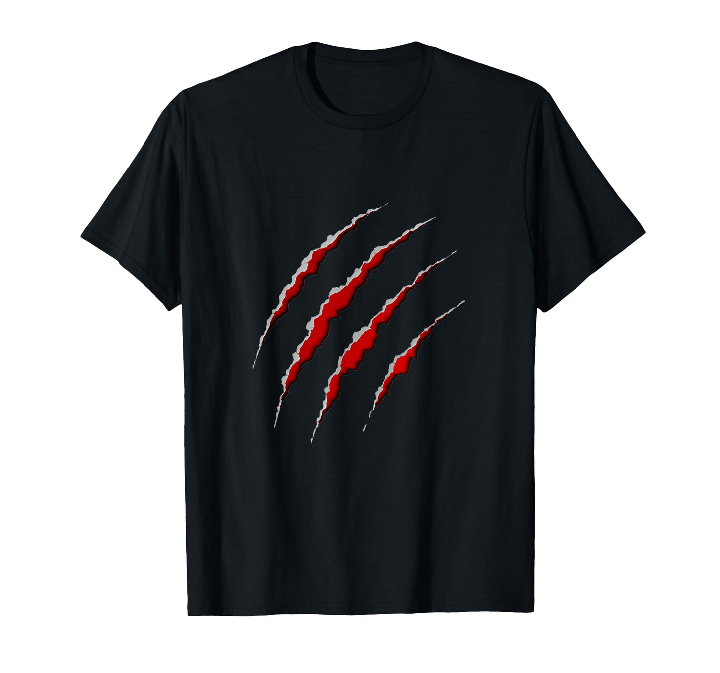 Clawed Scratches Wolf Tiger Lion Monster Claws Halloween T-Shirt
