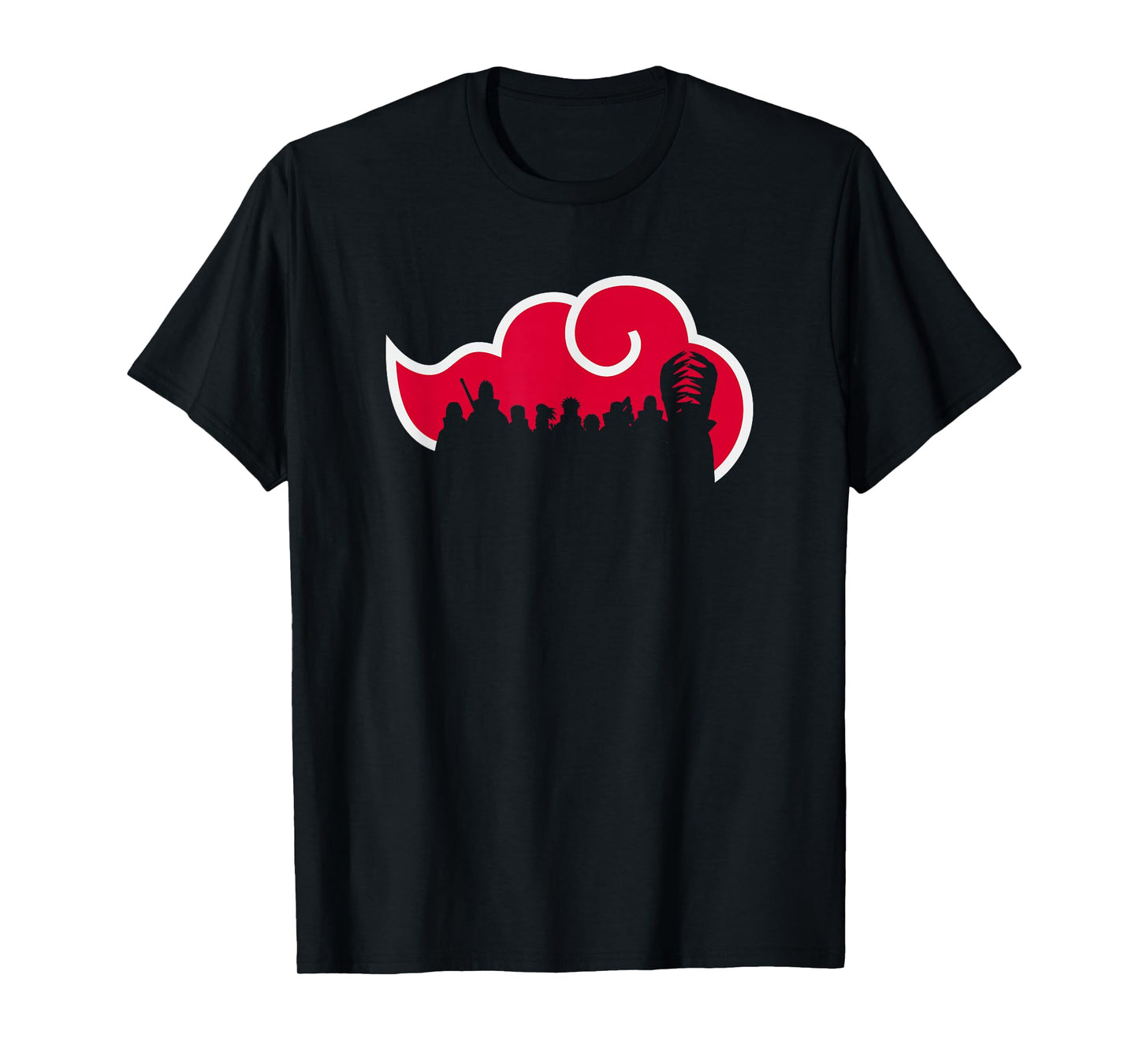 Naruto Shippuden Akatsuki Silhouette Anime T-Shirt