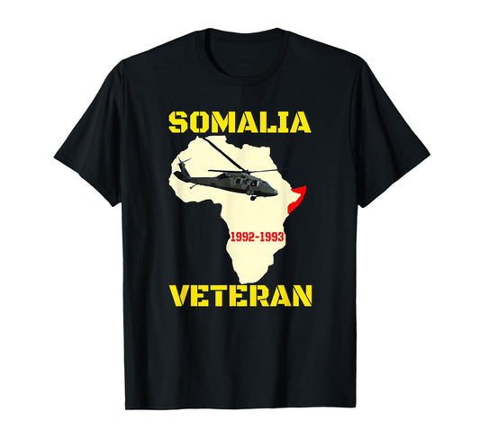 Mogadishu Somalia Veteran Operation Restore Hope War Veteran T-Shirt