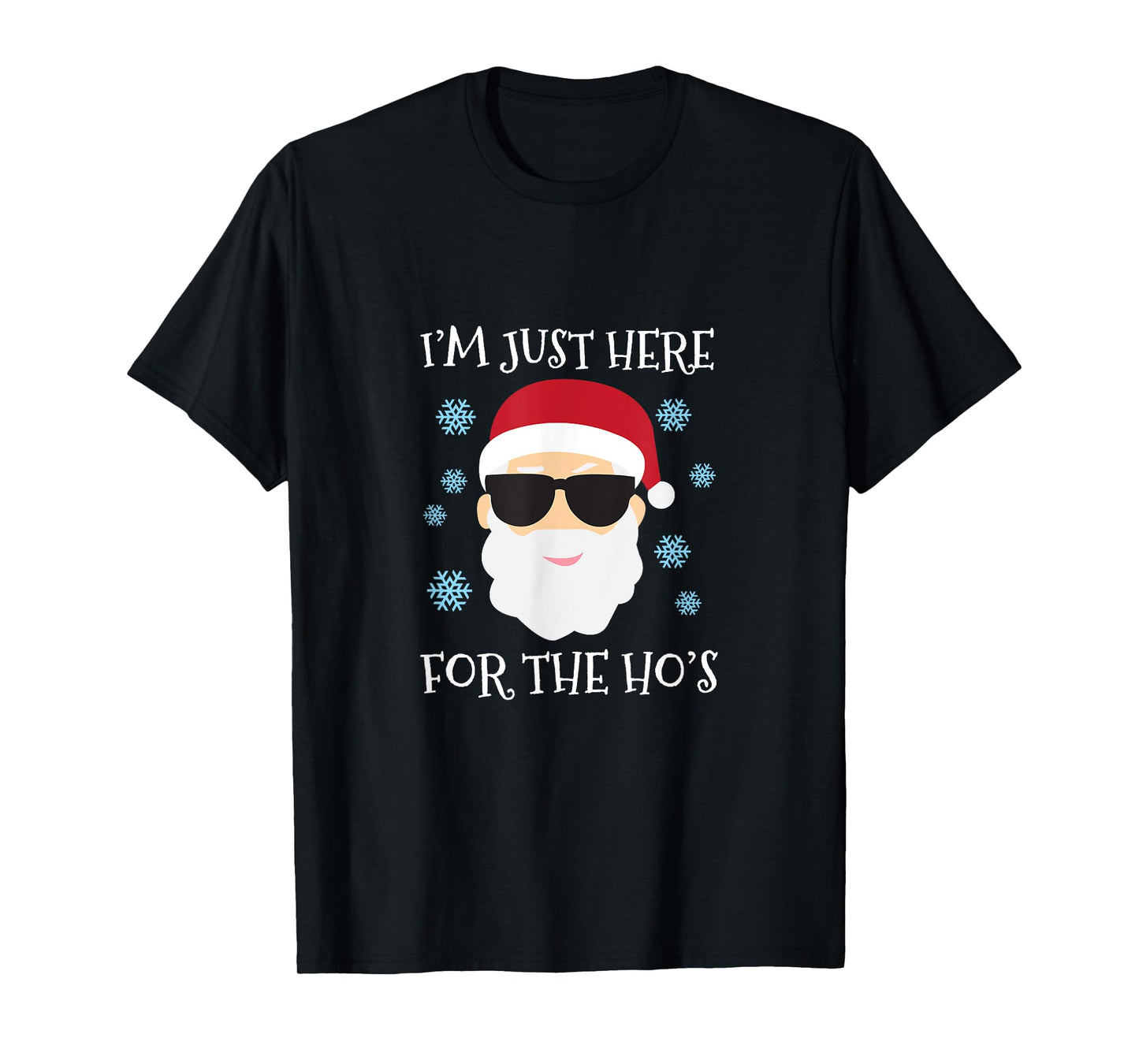 Funny Santa Here for the Hos Christmas Pyjamas T-Shirt