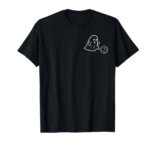Ghost Soccer Pocket Halloween Costume Men Women Girls Boys T-Shirt