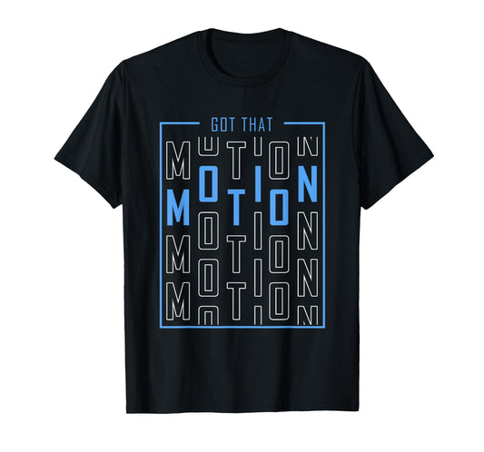 Blue Got Motion Blue Graphic T-Shirt