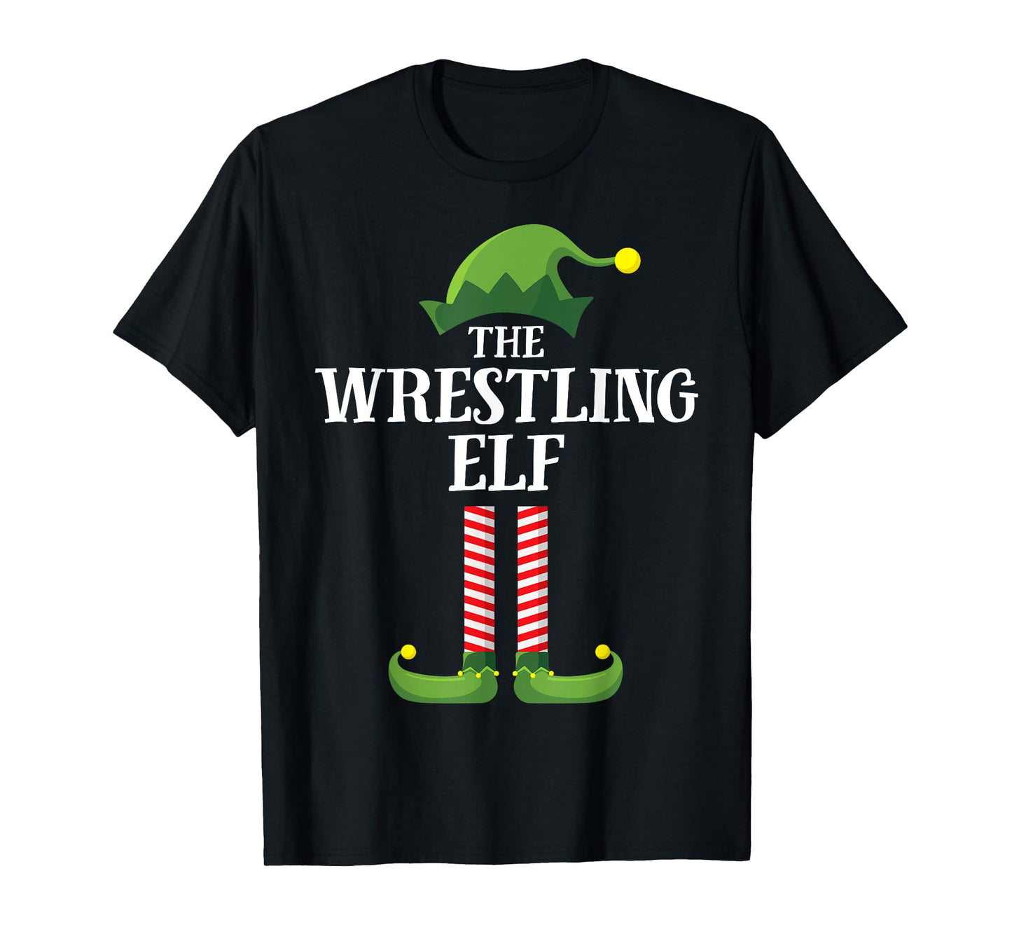 Wrestling Elf Matching Family Group Christmas Party Pyjamas T-Shirt