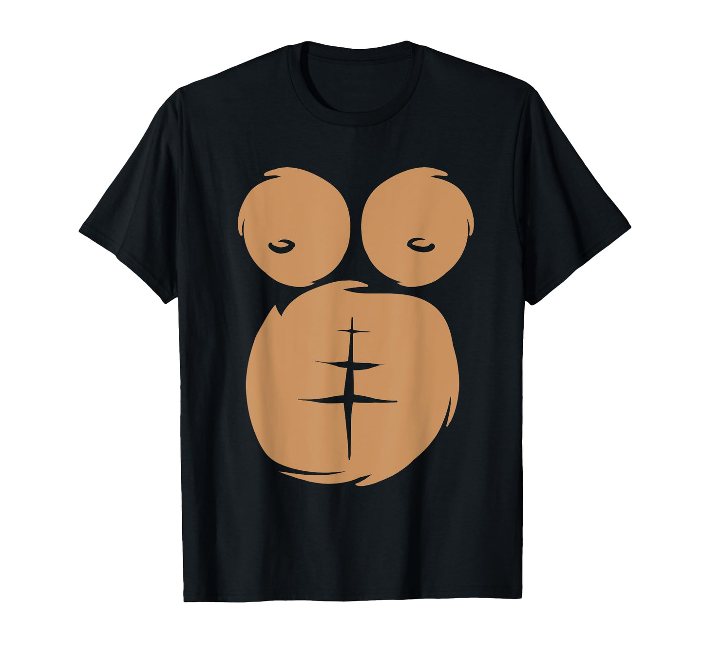Monkey Ape Gorilla Chest Belly Halloween Office Party Tee T-Shirt