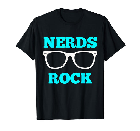 Nerds Rock T Shirt Gamer Geek Fun Cute Nerd Shirt Boy Girl T-Shirt