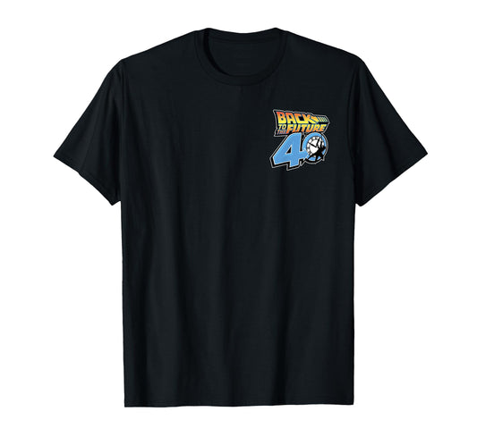 Back To The Future 40th Anniversary Time Machine POV F&B T-Shirt