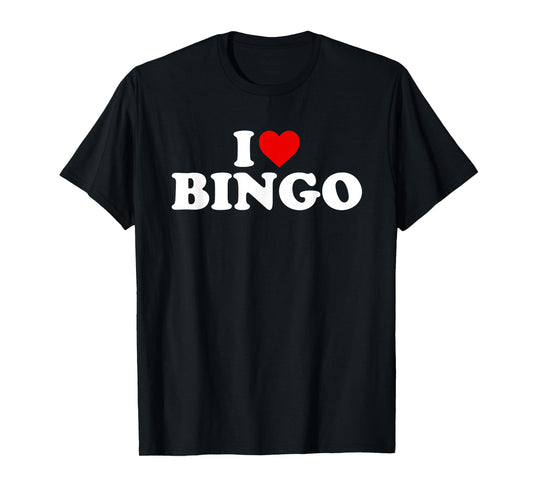 I Love Bingo - Heart T-Shirt