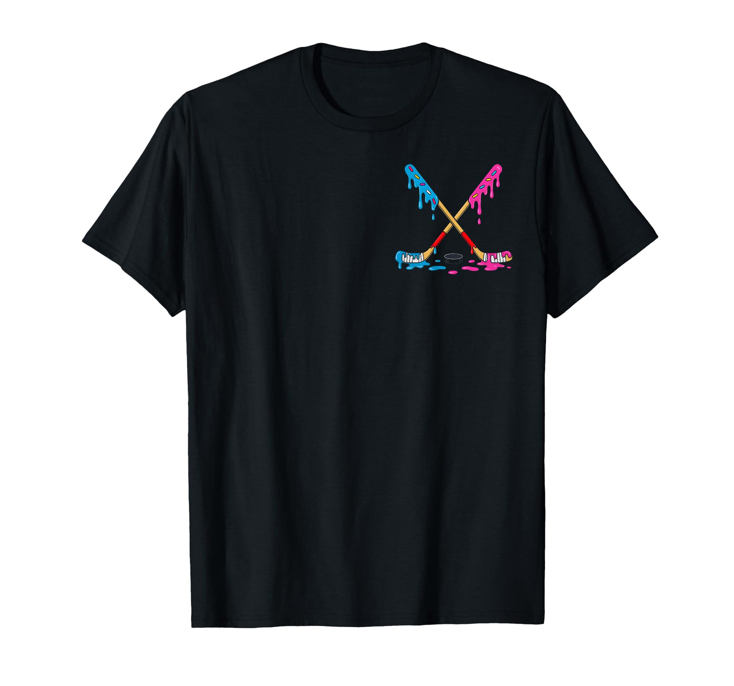 Hockey Ice Cream Drip Boys Ice Hockey Youth Players T-Shirt