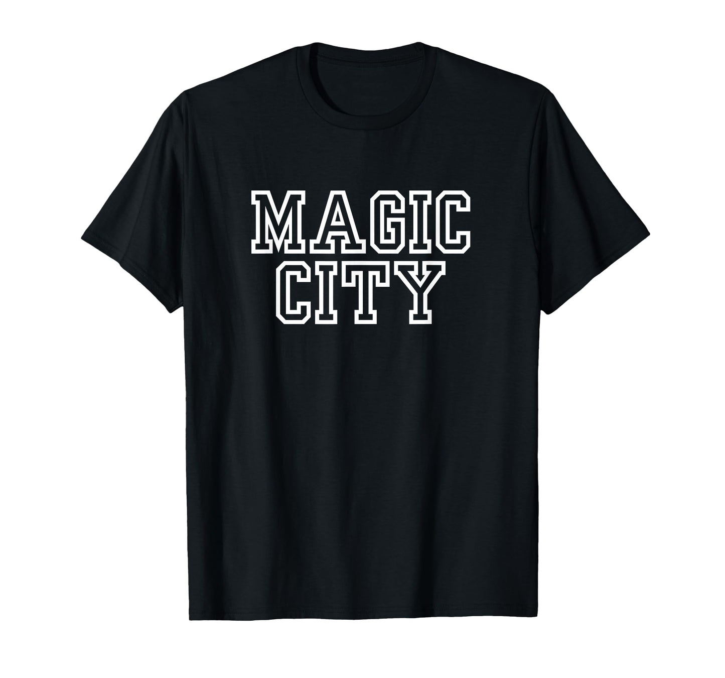 Magic City Basic White Text T-Shirt