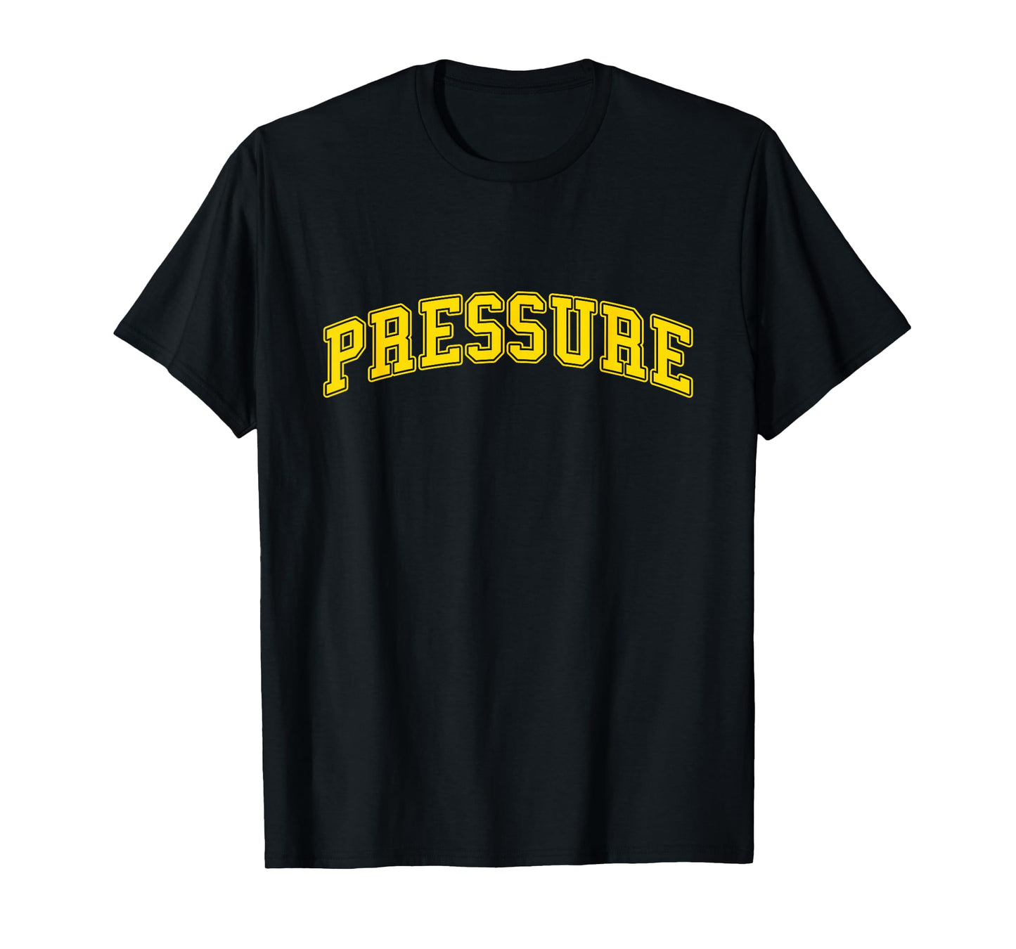 University-Gold Pressure Varsity-Gold Color Graphic T-Shirt