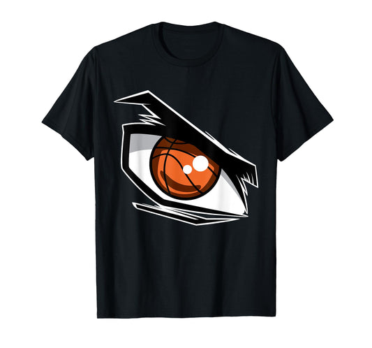 Basketball Teens Boys Girls Anime Fan Angry Eye Graphic T-Shirt
