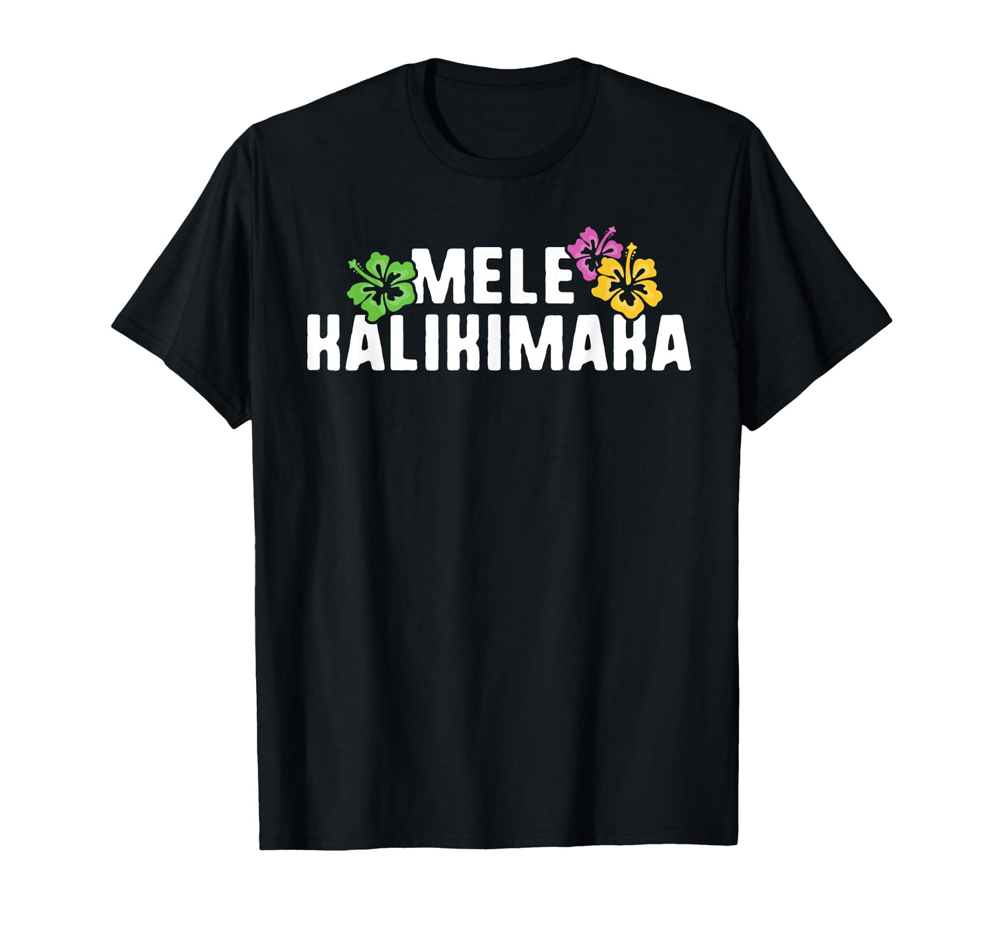 Hawaiian Christmas Mele Kalikimaka Hawaii Flower Tropical T-Shirt