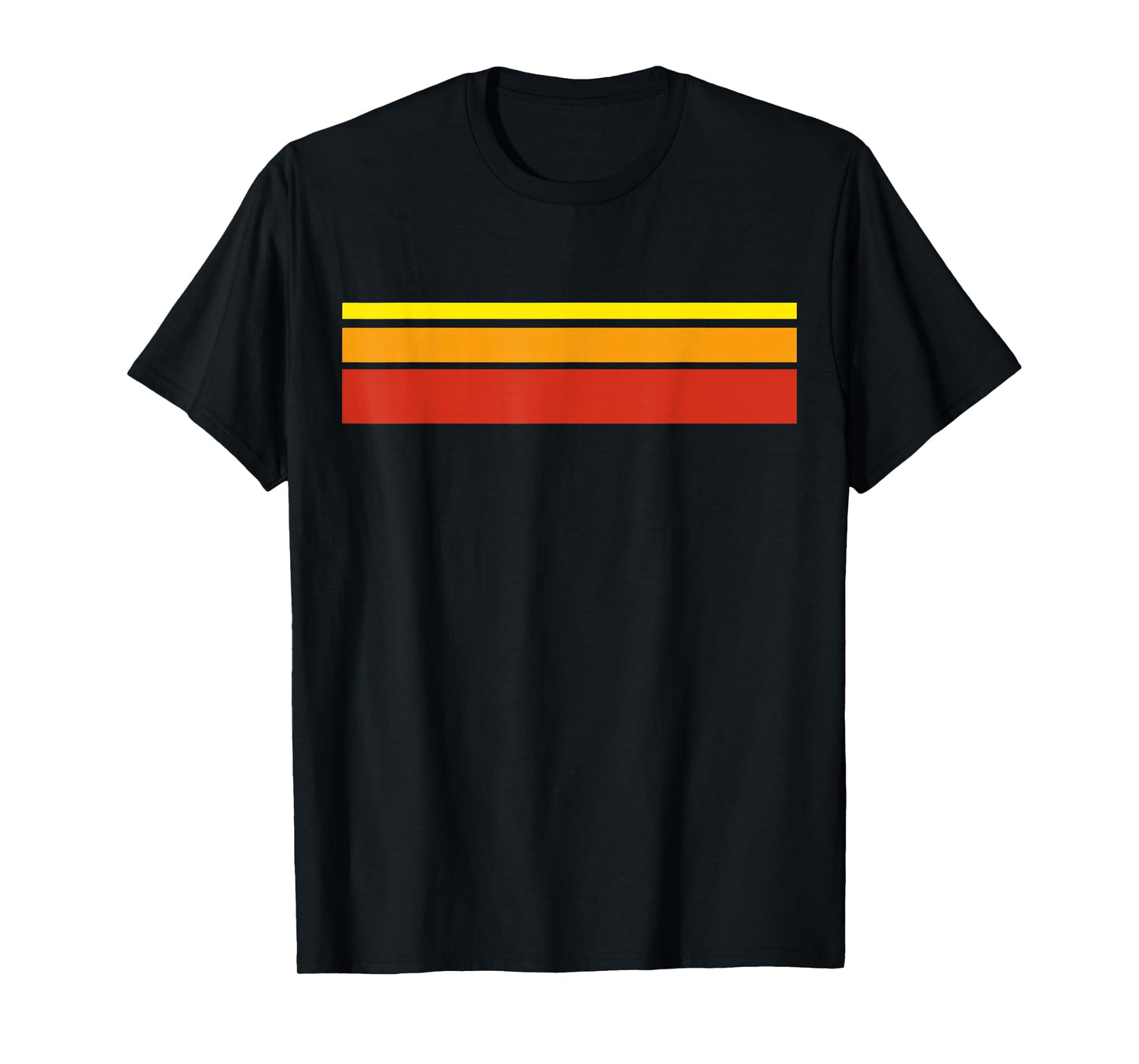 Warm Colour Stripes, Red, Orange, Yellow T-Shirt