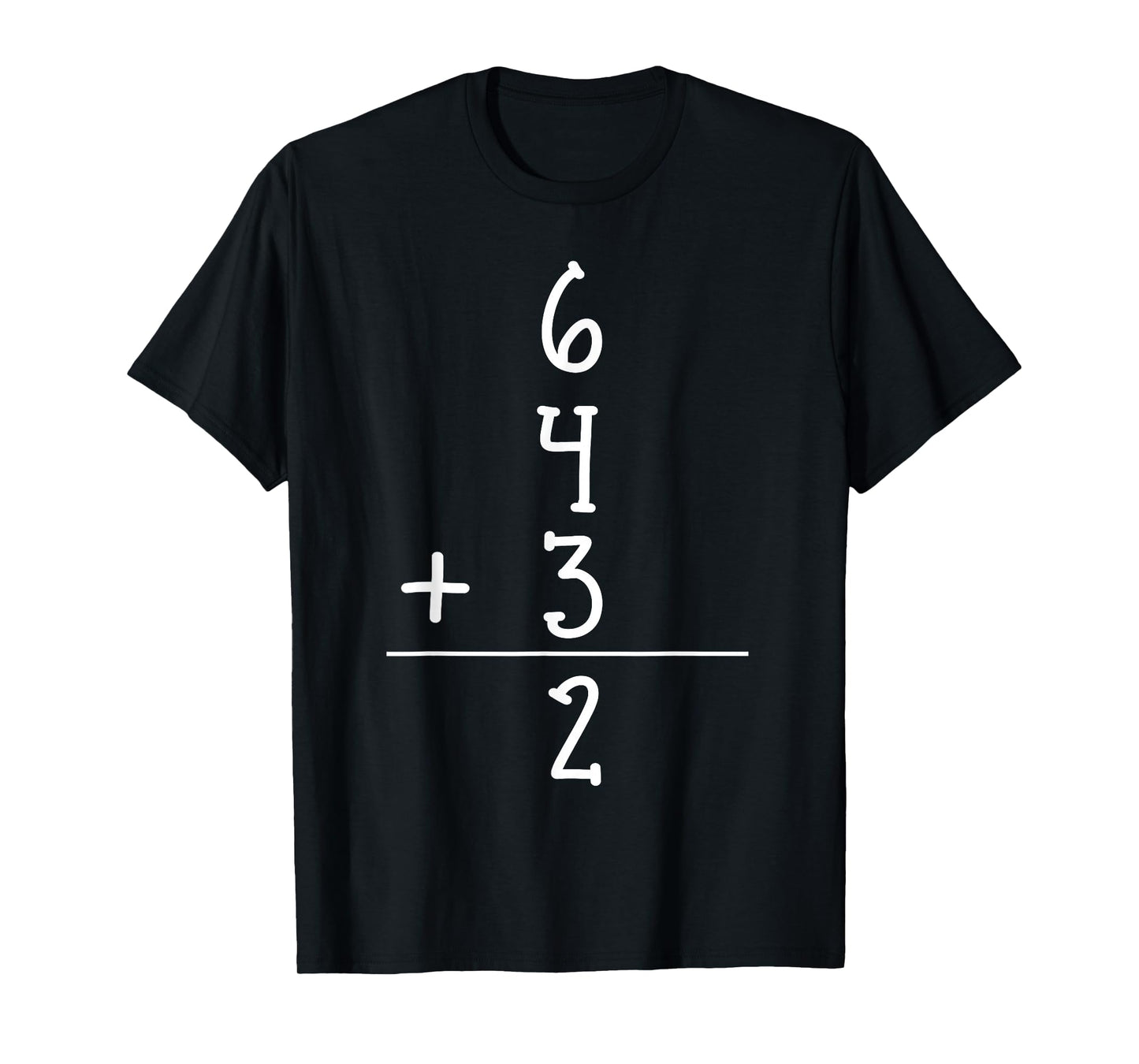 Funny Baseball Gift 6+4+3 2 baseball Double Play T-Shirt