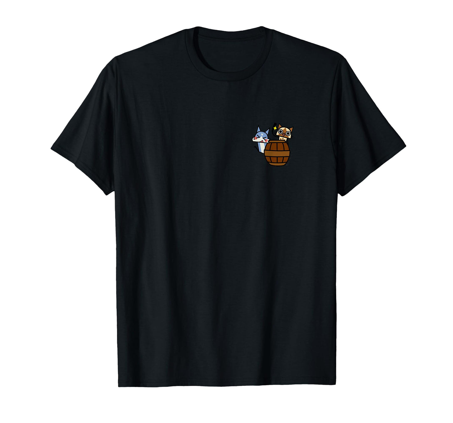 Monster Hunter Rise: Sunbreak Palamute＆Palico (Barrel) T-Shirt