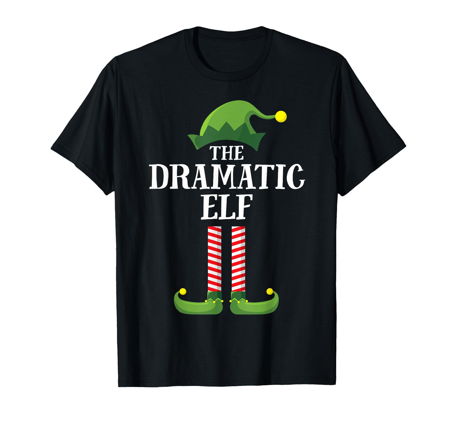 Dramatic Elf Matching Family Group Christmas Party Pyjamas T-Shirt