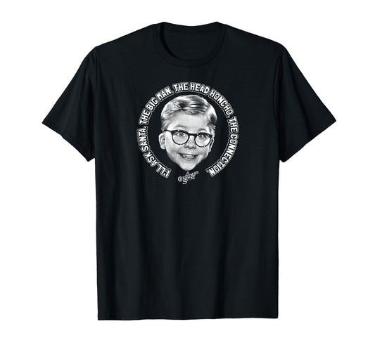 A Christmas Story Ask Santa Ralphie Funny Holiday T-Shirt