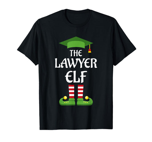 Lawyer Elf Family Matching Group Christmas T-Shirt