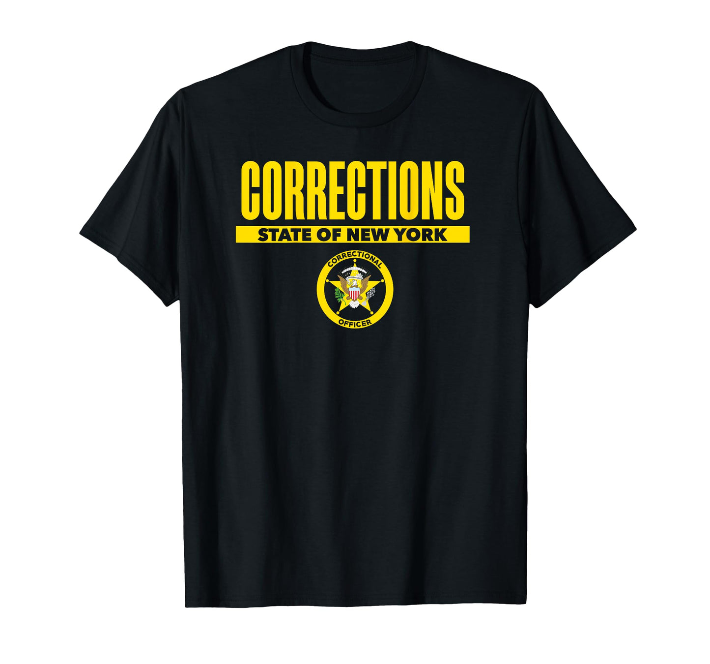 New York Correctional Officer Thin Gray Line Flag Uniform T-Shirt
