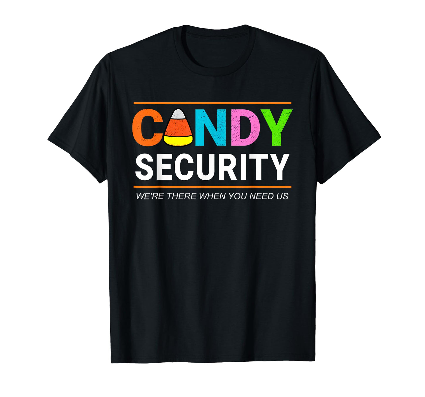 Halloween Candy Corn CANDY SECURITY Funny Halloween T-Shirt