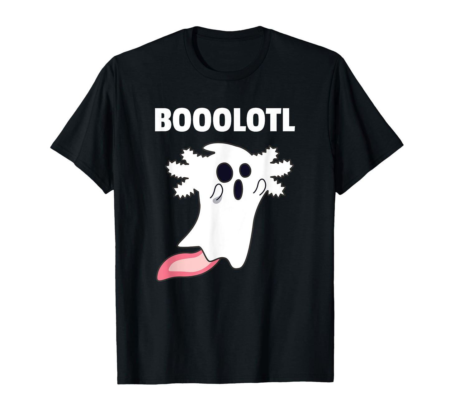 Booolotl - Boo Axolotl Ghost Halloween Kawaii Axolotl T-Shirt
