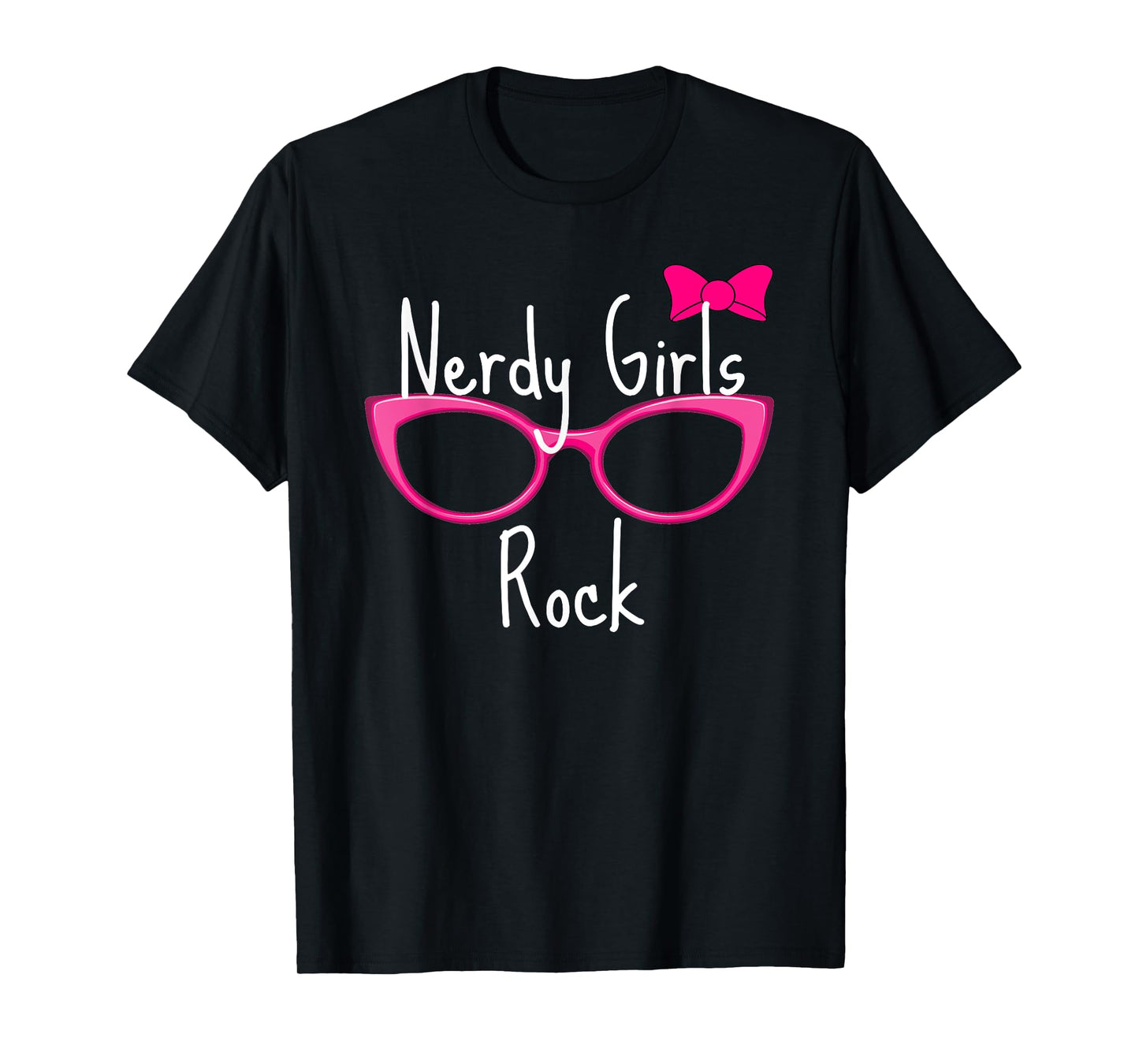 Nerdy Girls Rock T Shirt Gamer Geek Chic Fun Cute Nerd Shirt T-Shirt