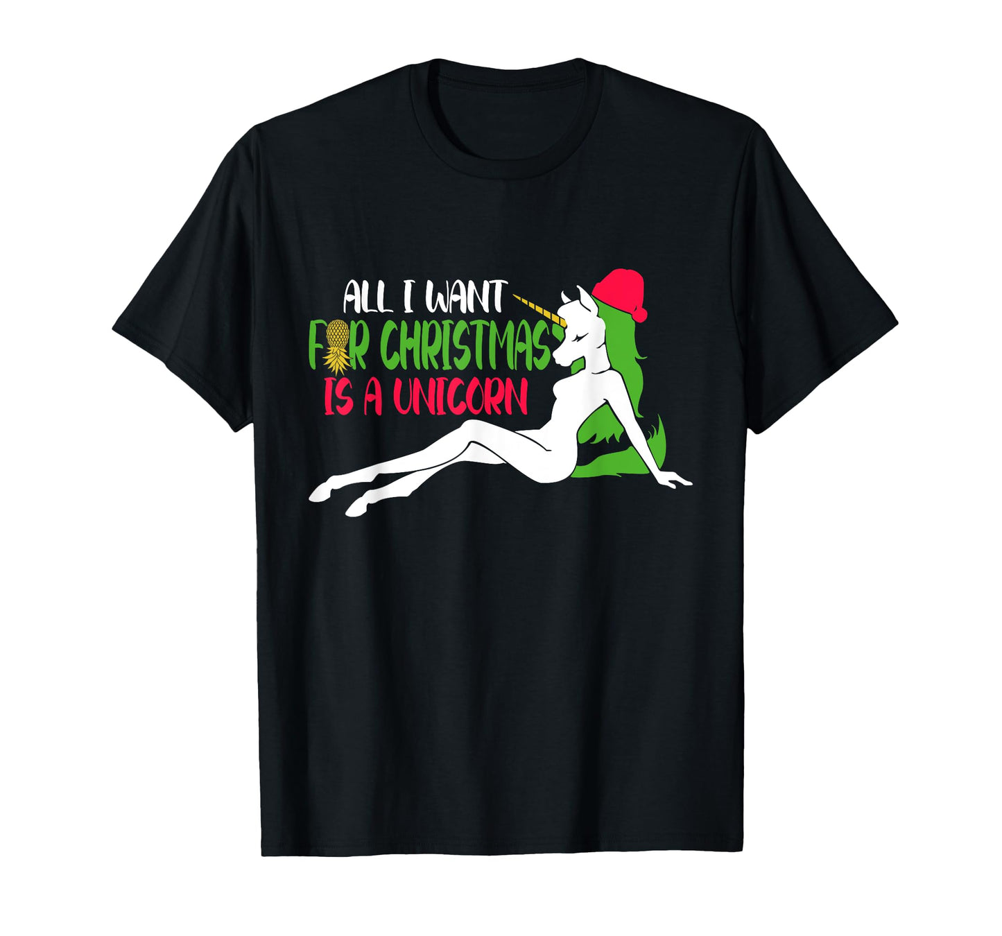 All i want for Christmas is a Unicorn - Christmas Swinger T-Shirt