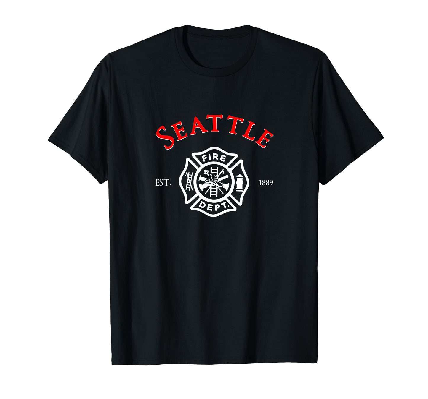 City of Seattle Fire Rescue Washington Firefighter T-Shirt T-Shirt
