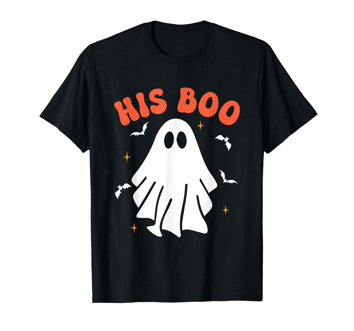 Her Boo & His Boo Funny Matching Halloween Pajama Couples T-Shirt