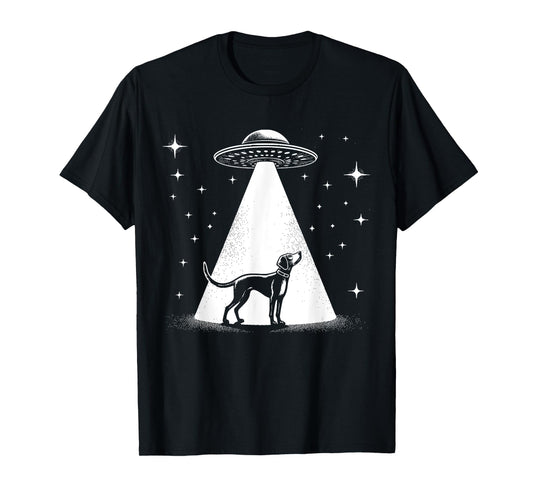 American Foxhound Mom Dad Dog - Funny Alien UFO T-Shirt