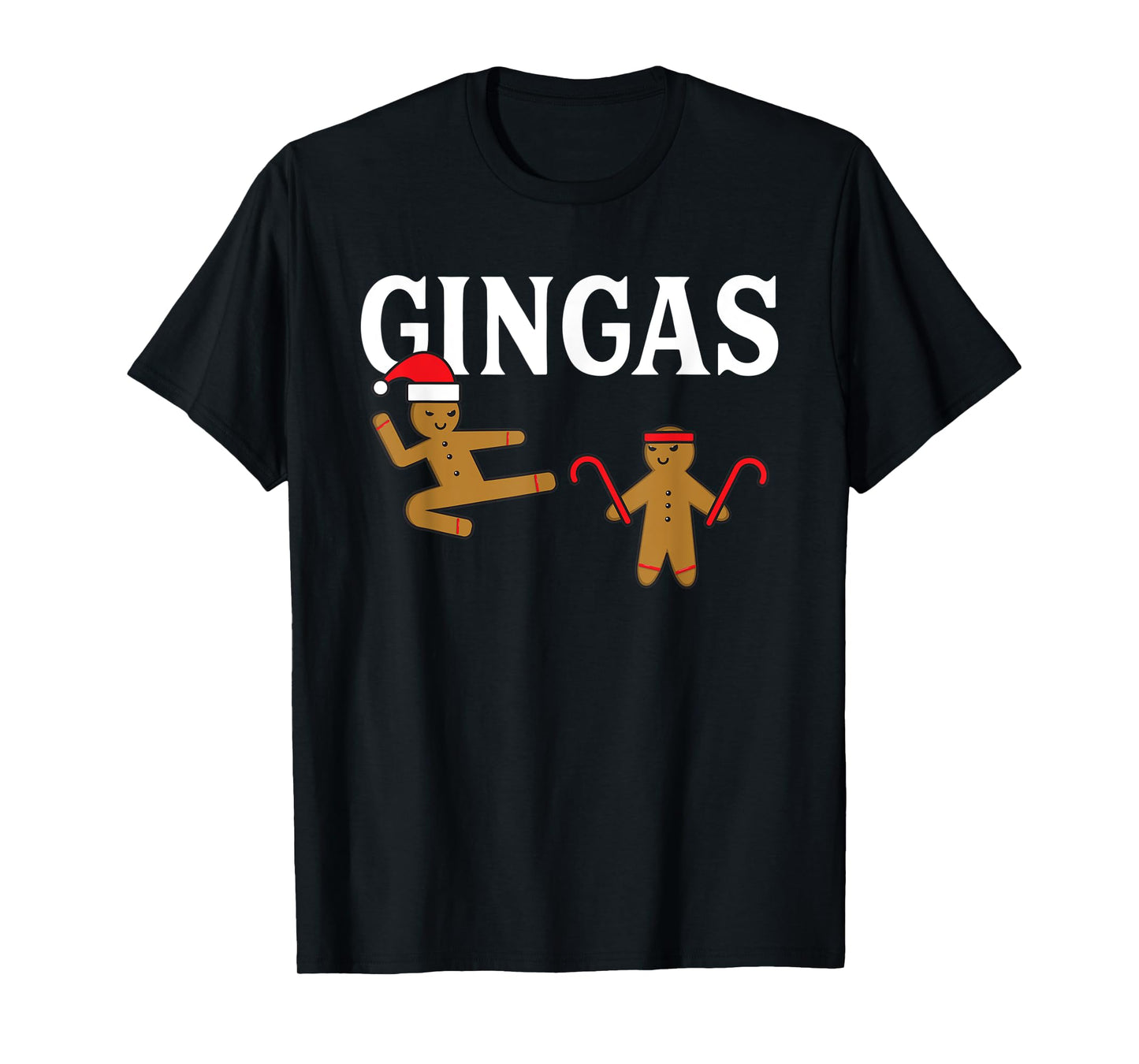 Gingas Ninja Gingerbread Ginger Men Karate Christmas Funny T-Shirt