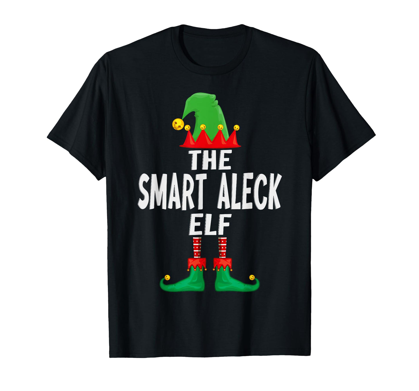 The Smart Aleck Elf Matching Family Christmas T-Shirt