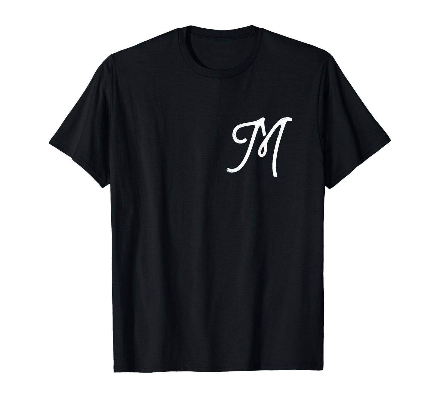 Vintage-style Letter M | Initial | Monogram | Script font T-Shirt