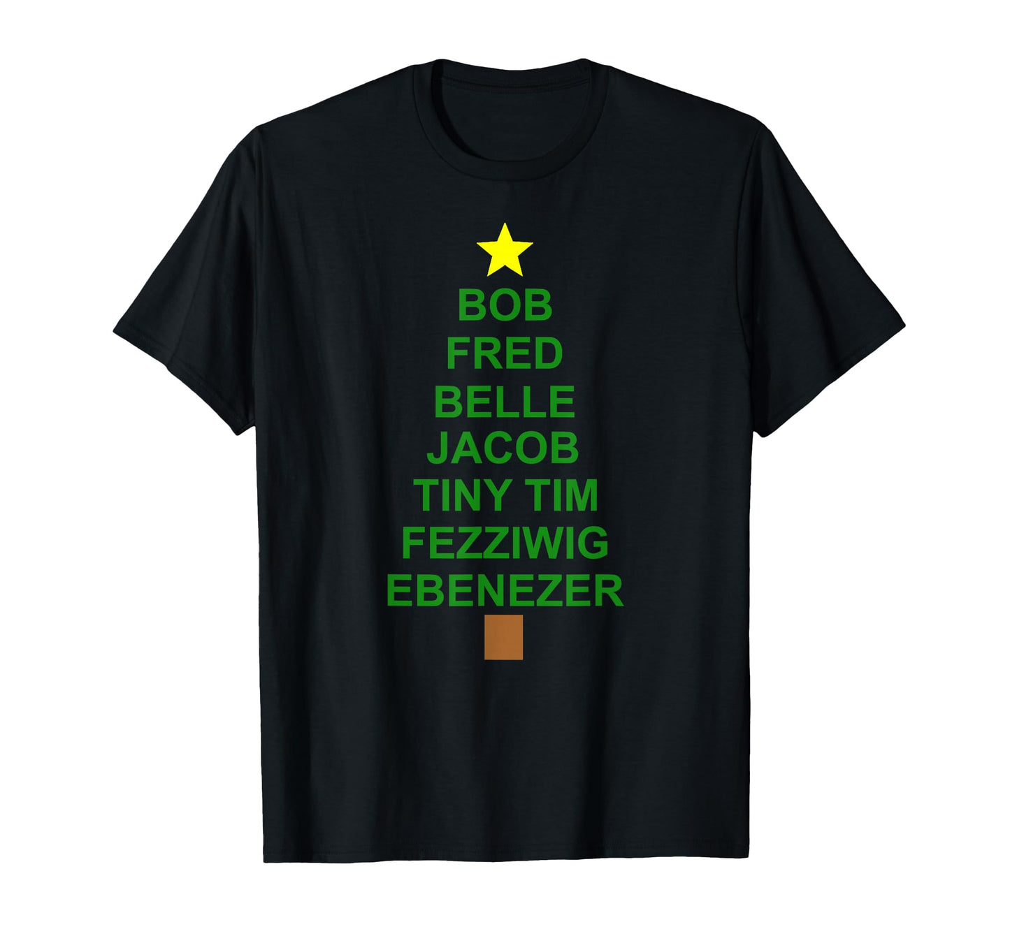 Scrooge Tiny Tim Dickens A Christmas Carol Christmas Tree T-Shirt