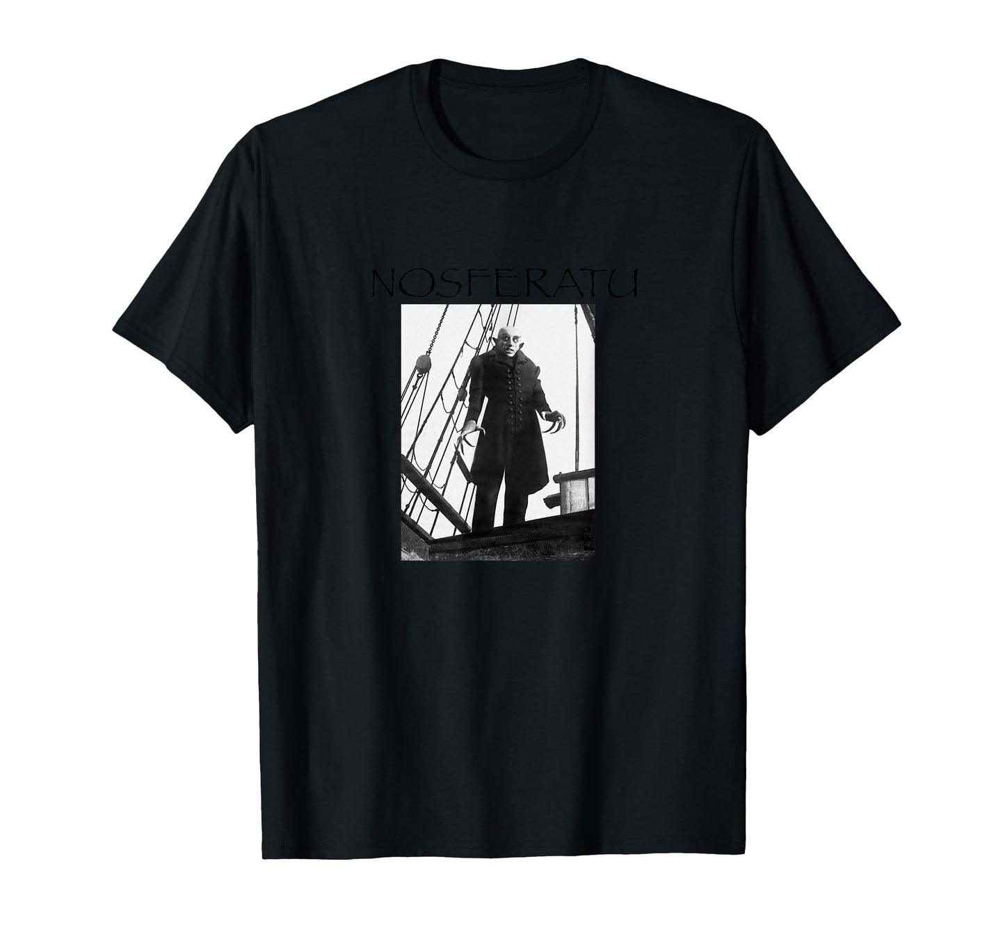 Officially Branded Unisex-Kids Black Cotton Modern Classic Fit T-Shirt - NOSFERATU