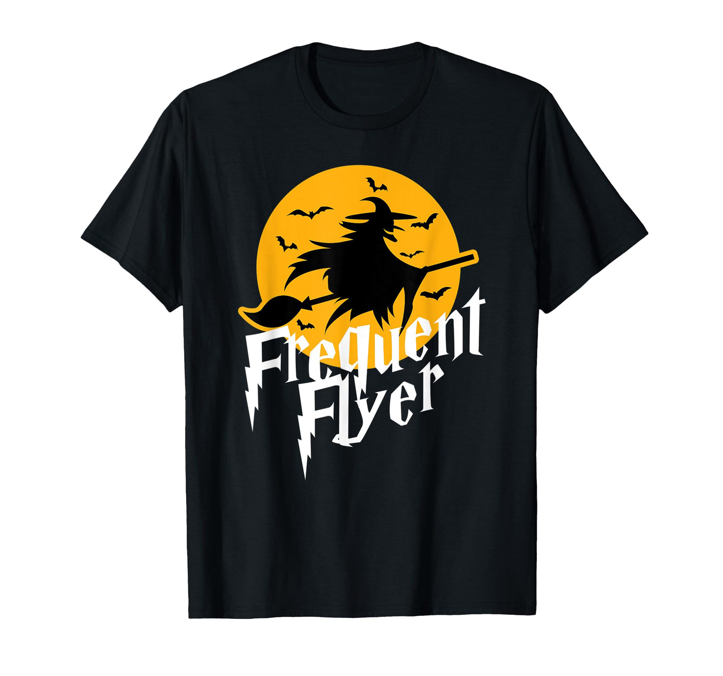 Frequent Flyer Cute Witch Halloween T-Shirt