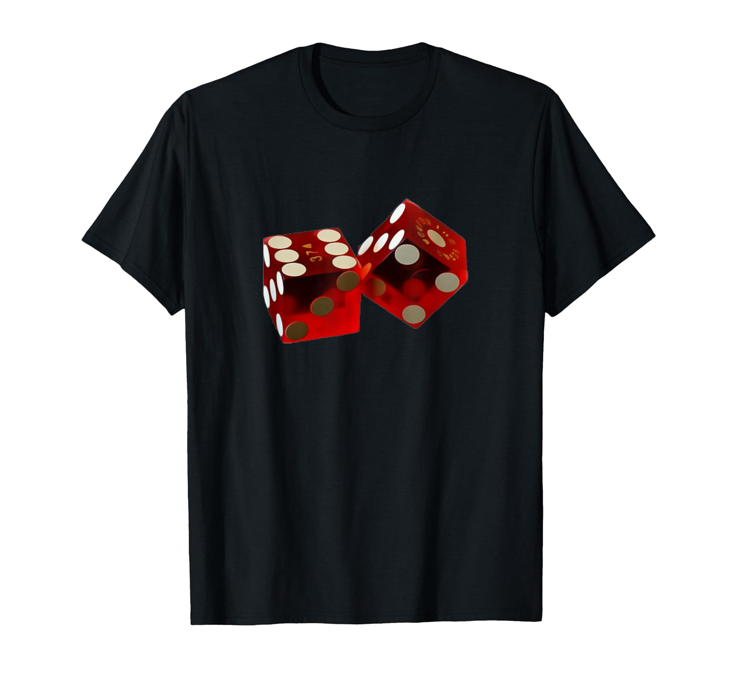 Casino Red Rolling Dice T-Shirt