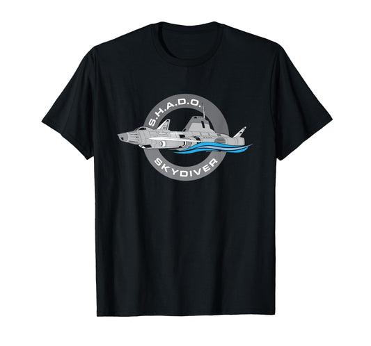 UFO S.H.A.D.O. Skydiver Advanced Submarine Badge Retro T-Shirt