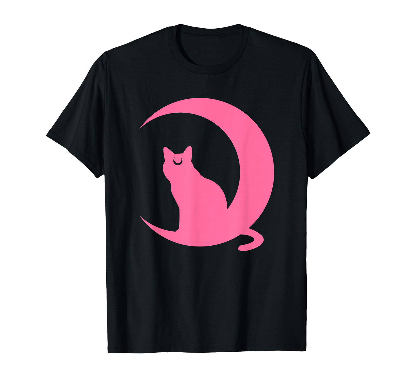 Crescent Moon Planet Sailor Astronomy Mom Anime Cat Lover T-Shirt