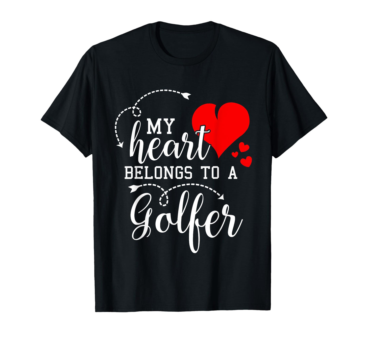 I Love My Golfer Husband Wife Gifts Valentines Day Shirt