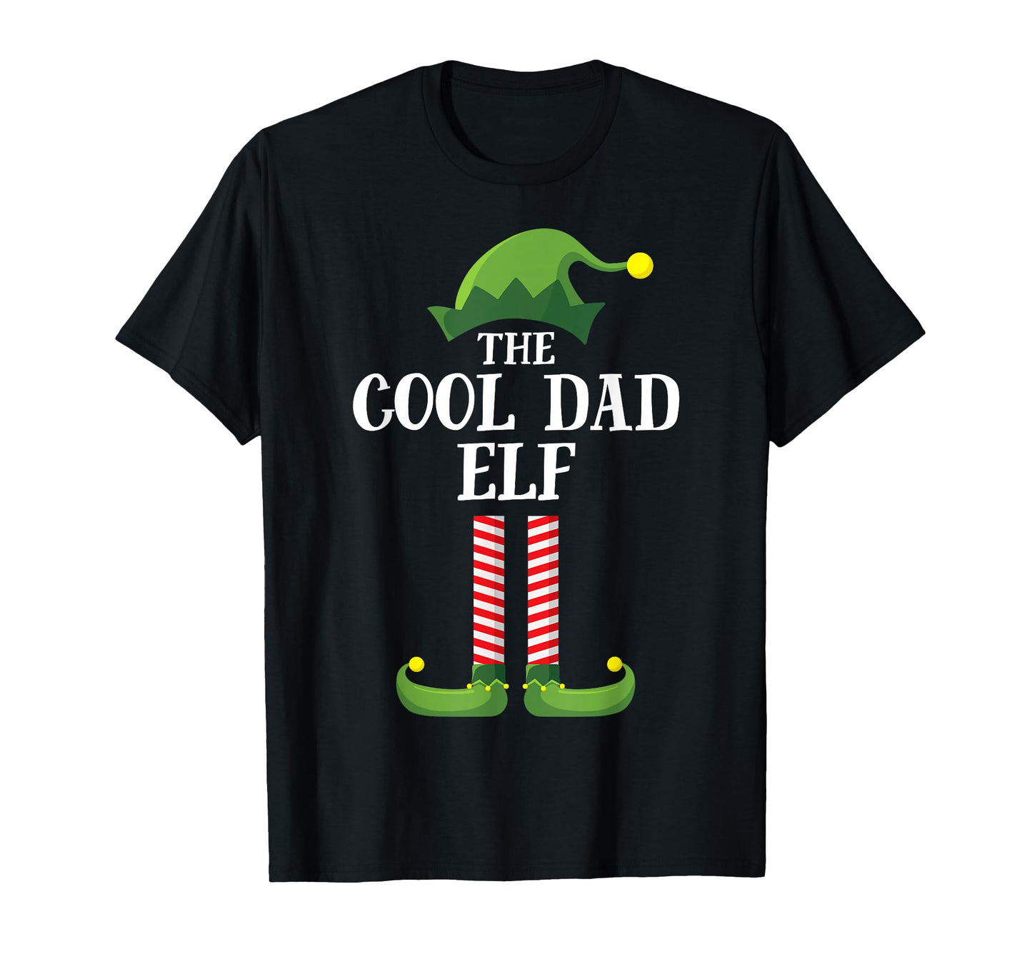 Cool Dad Elf Matching Family Group Christmas Party T-Shirt