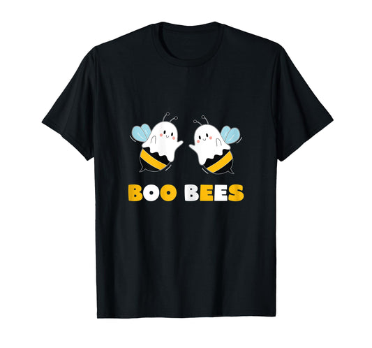 Womens Boo Bees Funny Girls Halloween Ghost Bee Meme T-Shirt