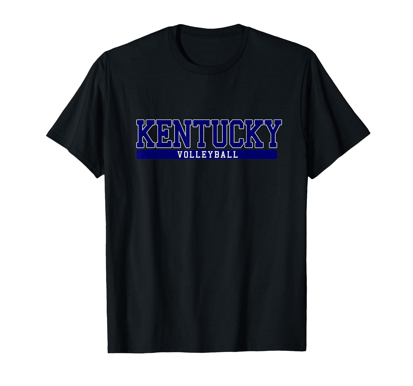 Kentucky Volleyball T-Shirt - Black, Unisex, Adult, Short Sleeve, Modern, Letter Print, Crew Neck, Sports, Volleyball