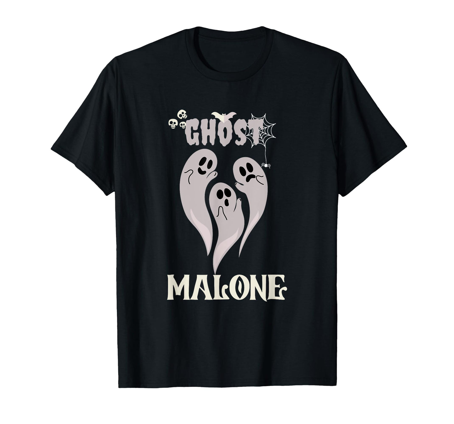 Funny Halloween Spooky Season Fall Season Cute Ghost Malone T-Shirt