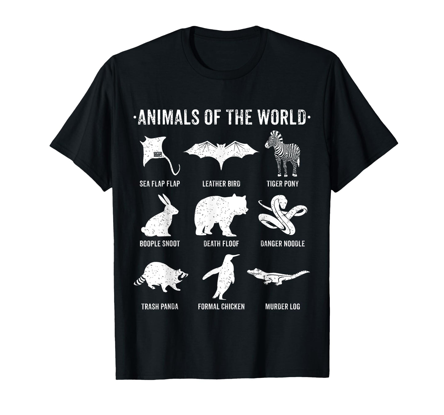 SIMPLE VINTAGE HUMOR FUNNY RARE ANIMALS OF THE WORLD T-SHIRT T-Shirt