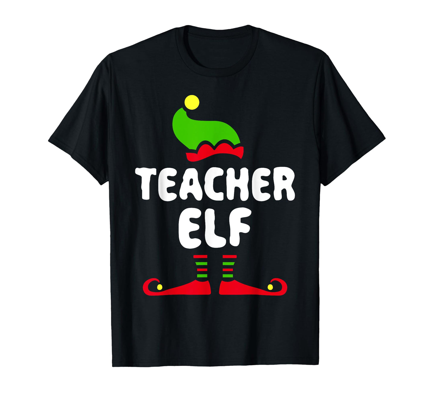 Teacher Elf T-Shirt Matching Elf Teacher Christmas Shirt T-Shirt