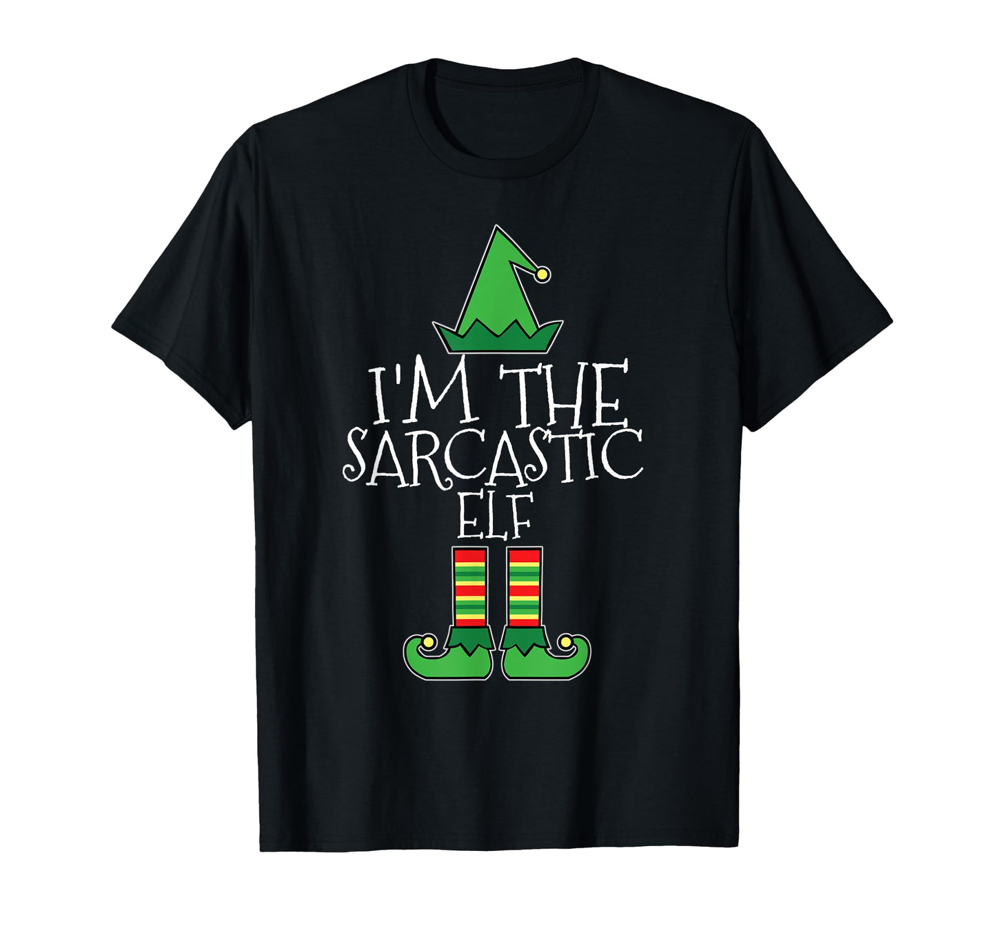 I'm The Sarcastic Elf Matching Family Christmas T Shirt PJs T-Shirt