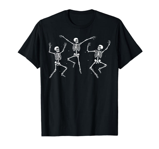 Dancing Skeletons Halloween Dance Of Death Men Women Kid T-Shirt