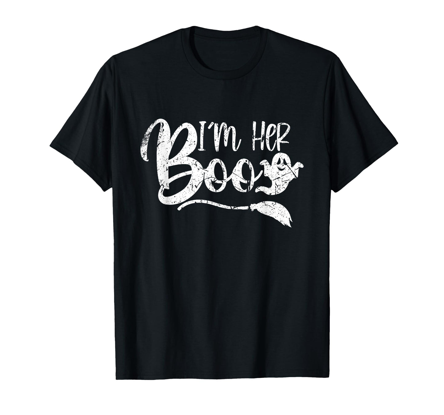 Vintage I'm Her Boo Funny Matching Couples Halloween T-Shirt